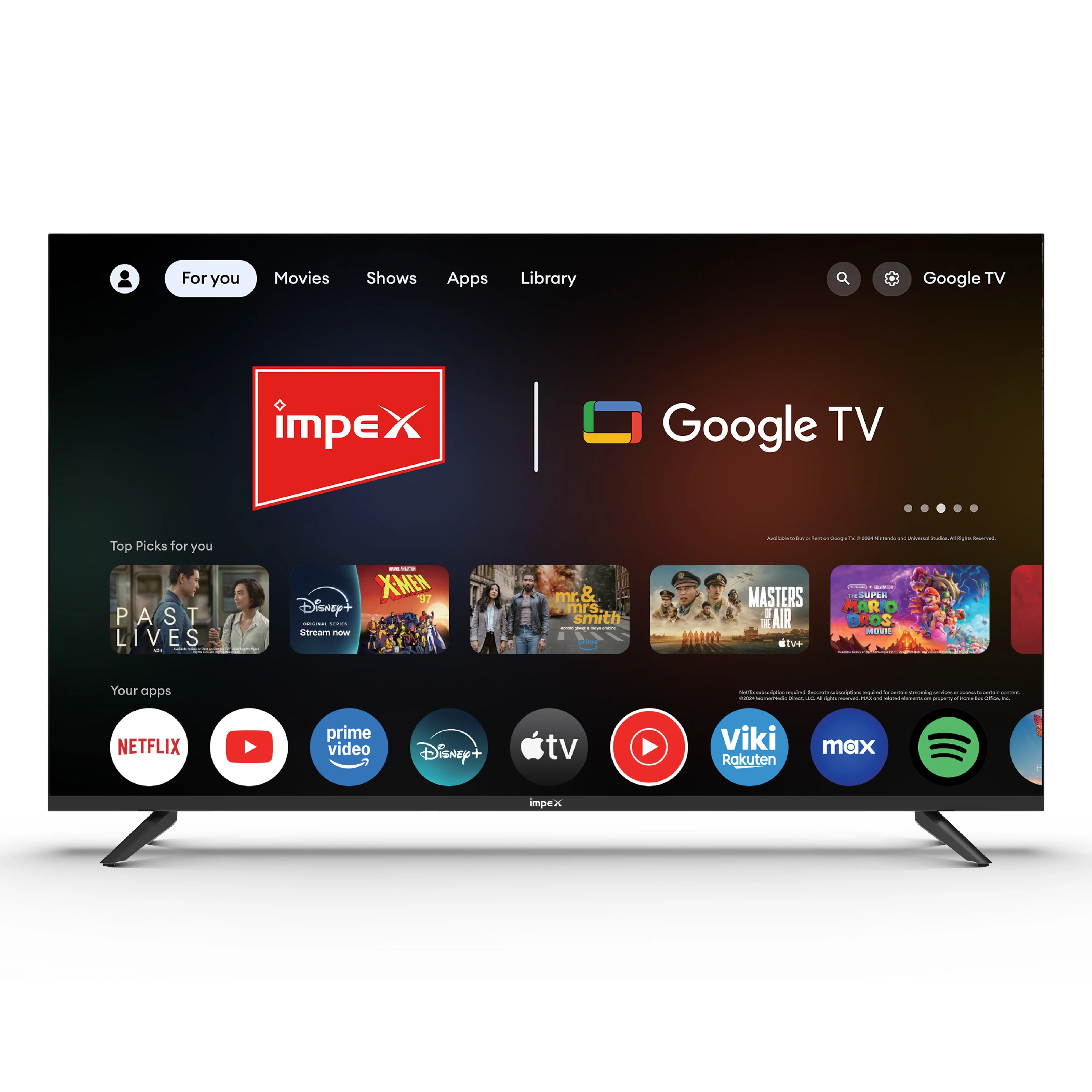 IMPEX|evoQ 43S4QLF3| 43"|4K QLED|GoogleTV|HDR10|ALLM|MEMC|Dolby Audio|24W SPEAKER|4 Year Warranty