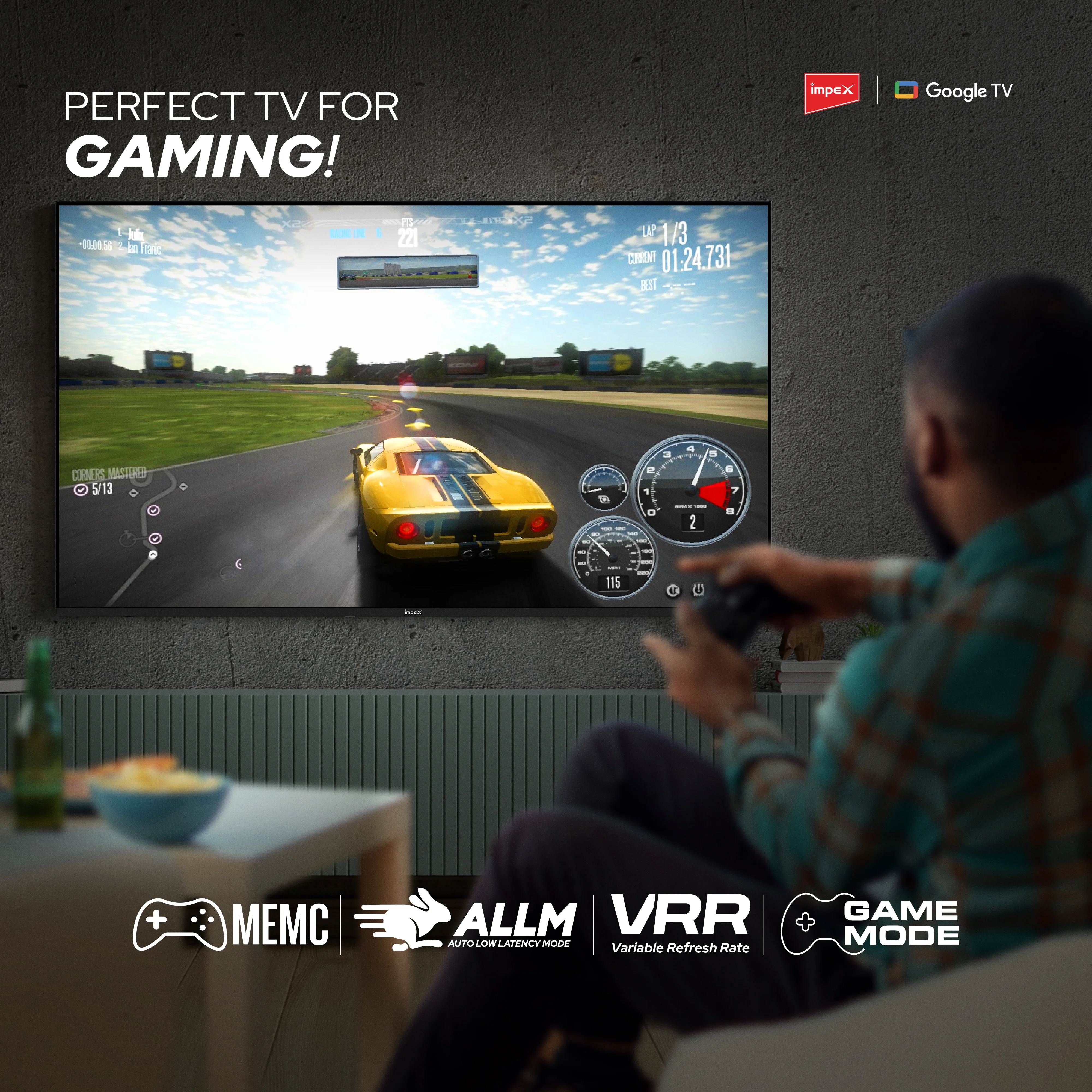 IMPEX|evoQ 43S4QLF3| 43"|4K QLED|GoogleTV|HDR10|ALLM|MEMC|Dolby Audio|24W SPEAKER|4 Year Warranty - Image 9