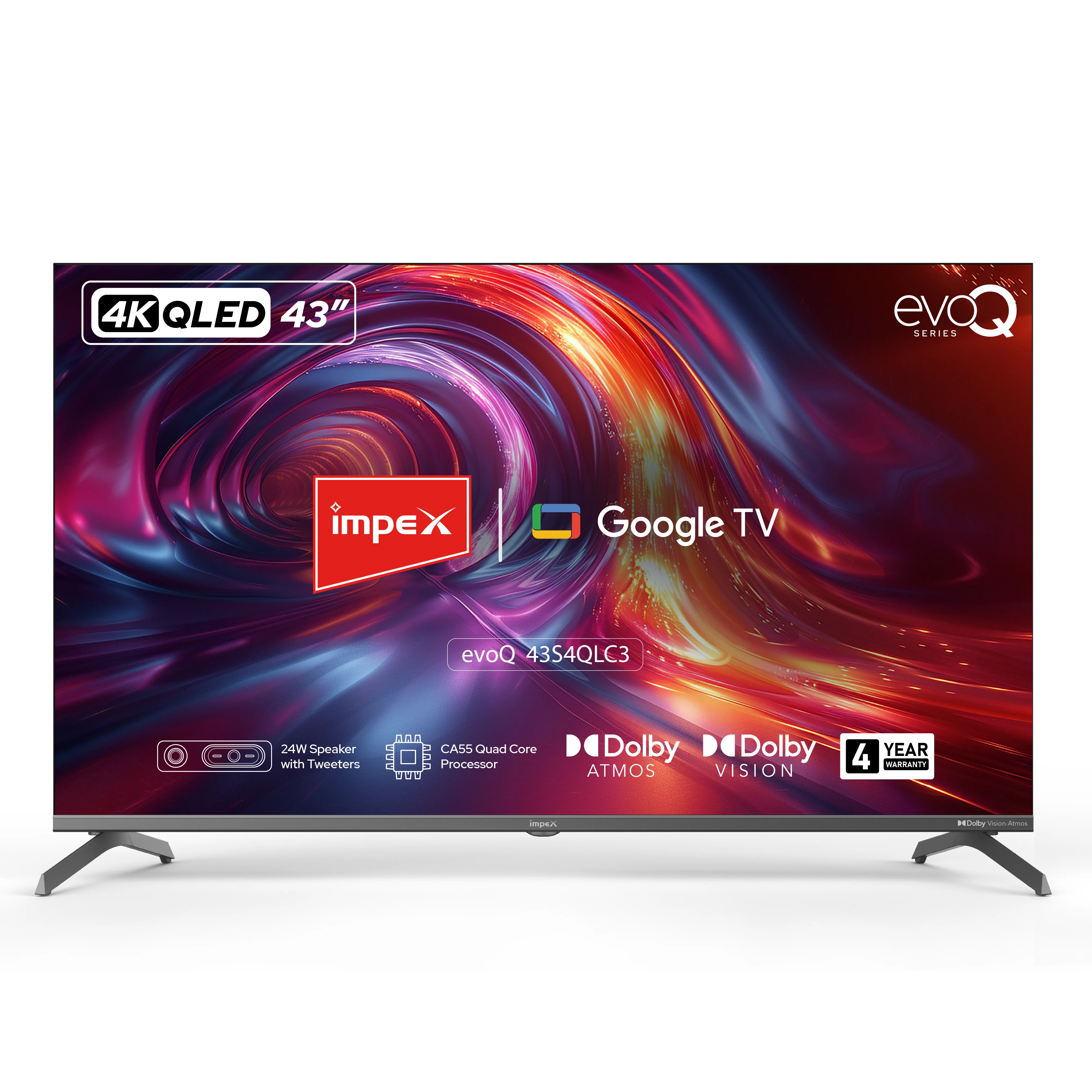 IMPEX|evoQ 43S4QLC3| 43"|4K QLED|GoogleTV|HDR10|120Hz DLG|Dolby Vision|Dolby ATMOS|ALLM|MEMC|24W SPEAKER|4 Year Warranty - Image 13