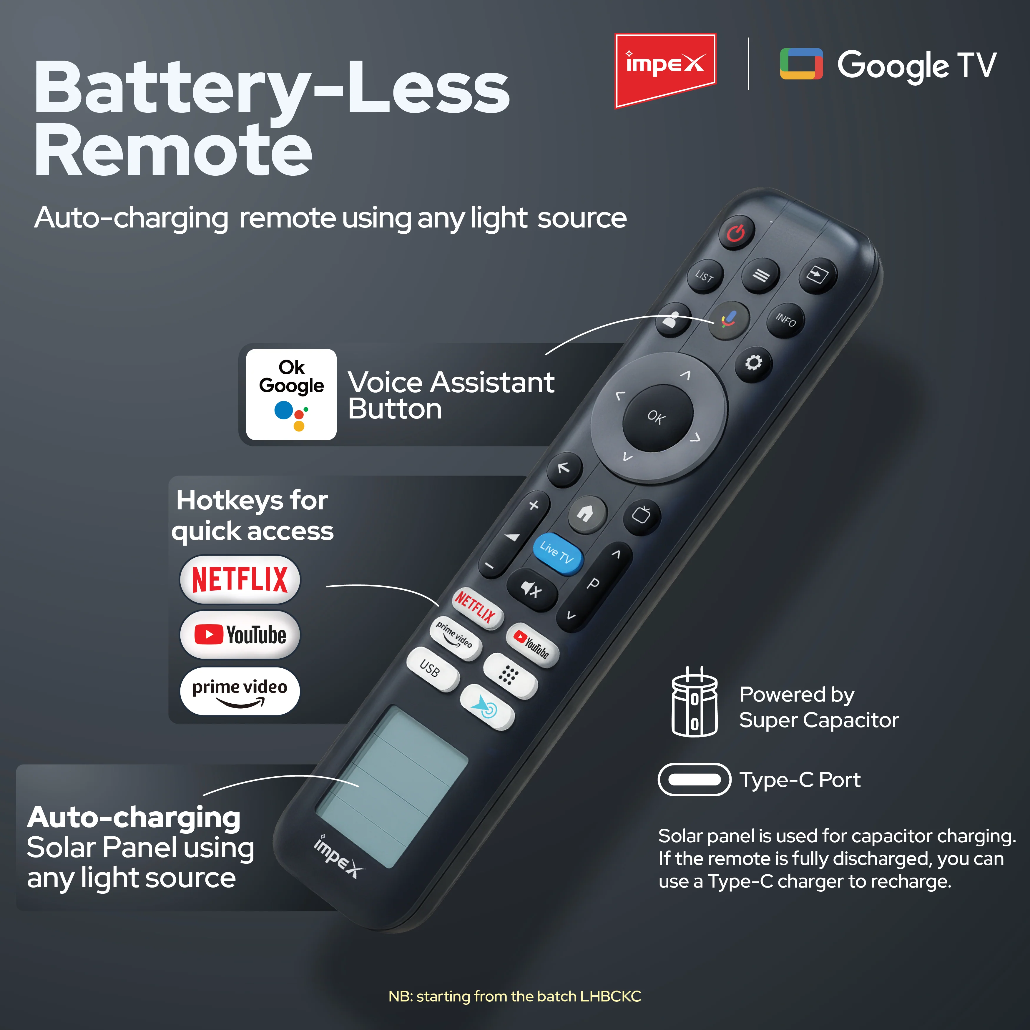 IMPEX|evoQ 43S4QLC3| 43"|4K QLED|GoogleTV|HDR10|120Hz DLG|Dolby Vision|Dolby ATMOS|ALLM|MEMC|24W SPEAKER|4 Year Warranty - Image 6