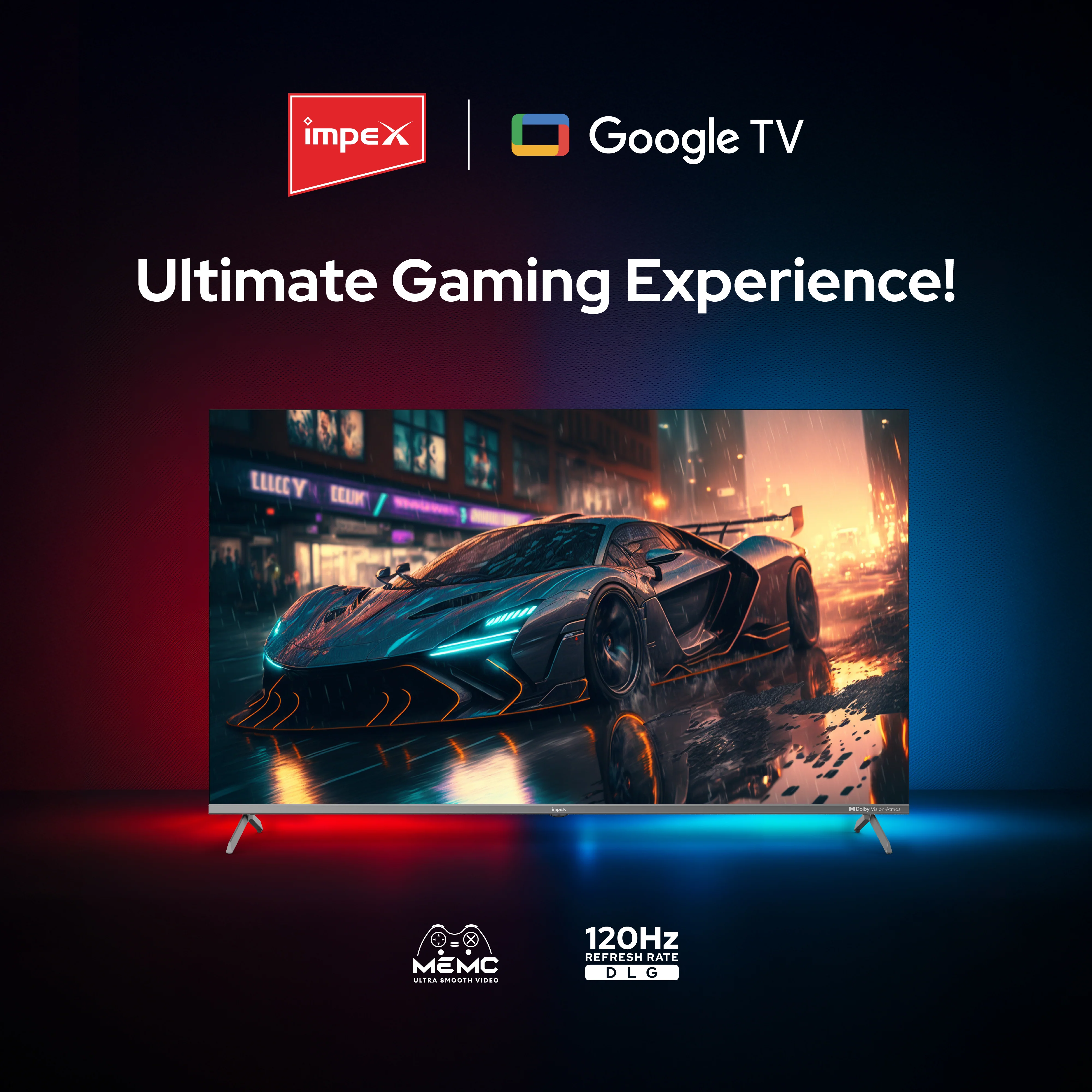 IMPEX|evoQ 55S4QLC3| 55"|4K QLED|GoogleTV|HDR10|120Hz DLG|Dolby Vision|Dolby ATMOS|ALLM|MEMC|24W SPEAKER|4 Year Warranty - Image 9