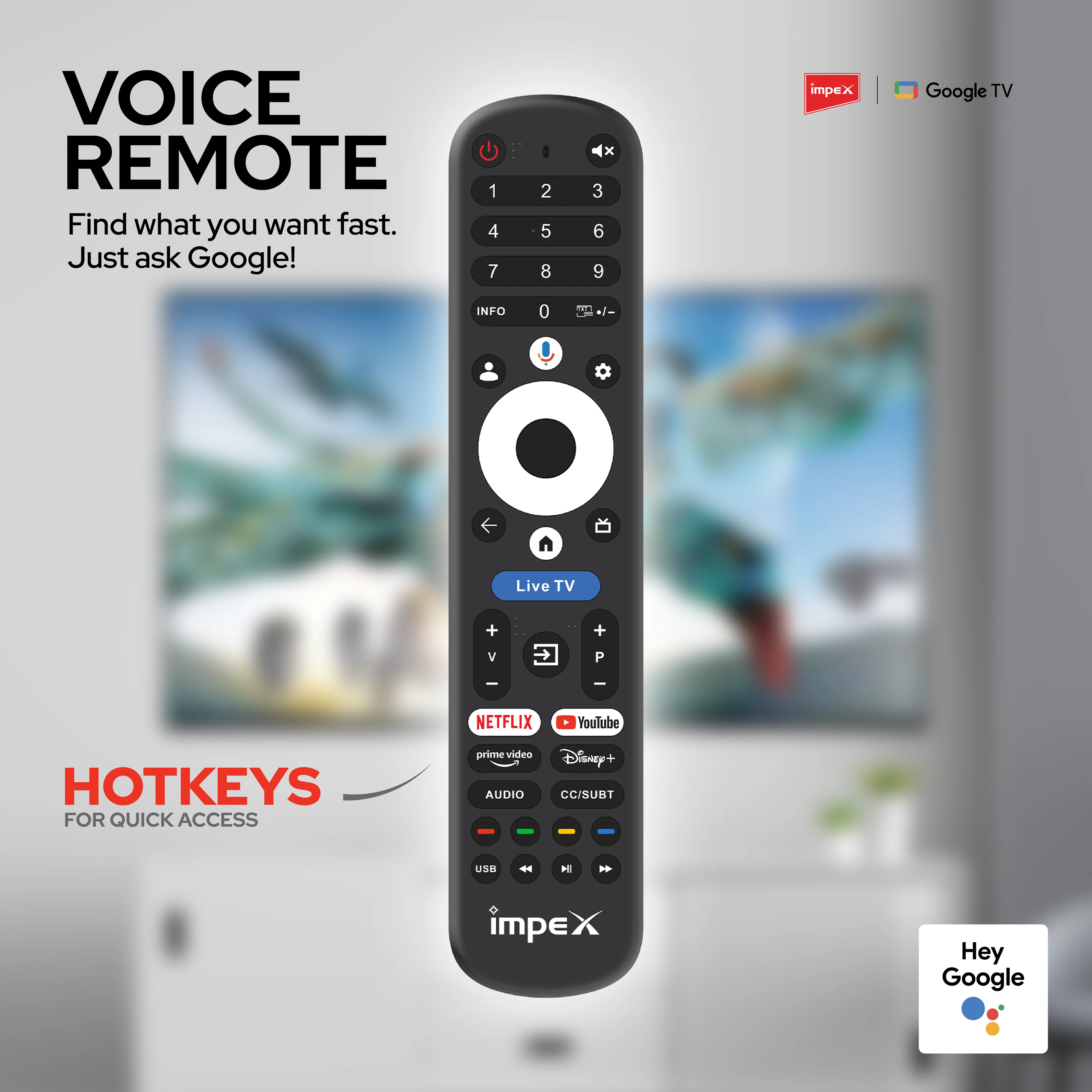 IMPEX|evoQ 55S4QLF3| 55"|4K QLED|GoogleTV|HDR10|120Hz|ALLM|MEMC|Dolby Audio|24W SPEAKER|4 Year Warranty - Image 4