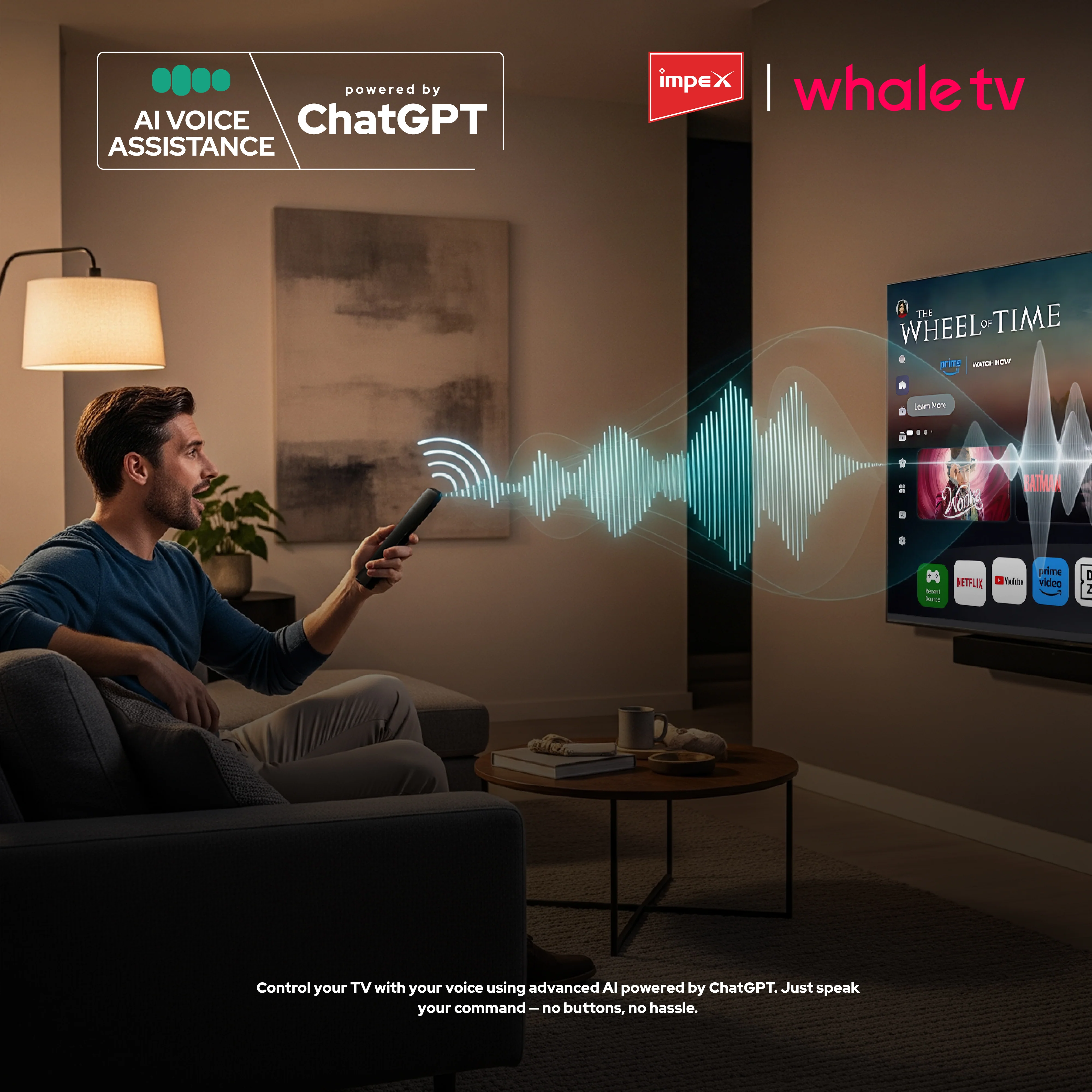 Impex WIOS Whale Series 43-inch 4K UHD QLED Smart TV (WIOS 43A4QSK1) with HDR10, Dolby Audio, and 3-Year Warranty (Black) - Image 9