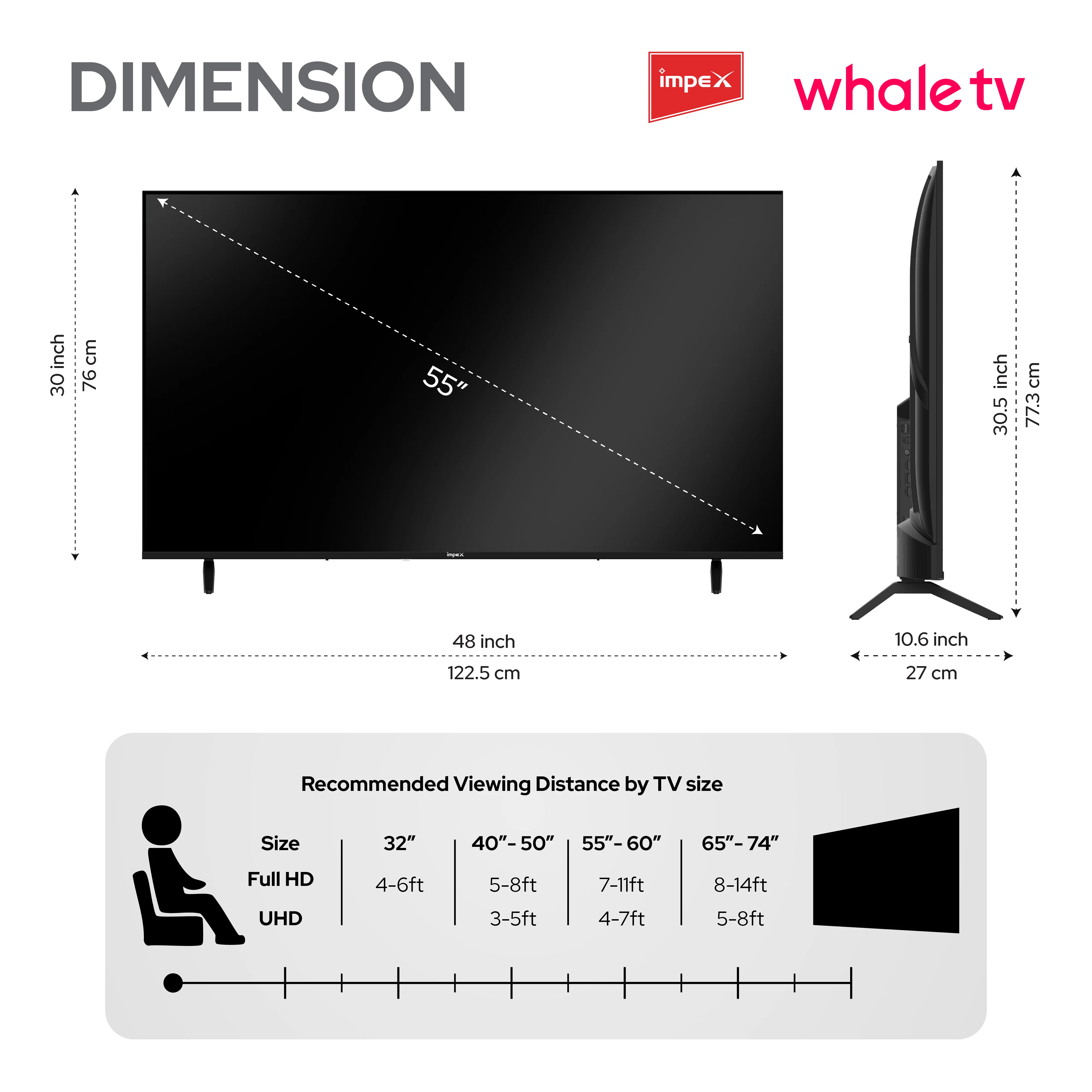 Impex WIOS Whale Series 55-inch 4K UHD QLED Smart TV (WIOS 55A4QSK1) with HDR10, Dolby Audio, and 3-Year Warranty (Black) - Image 13