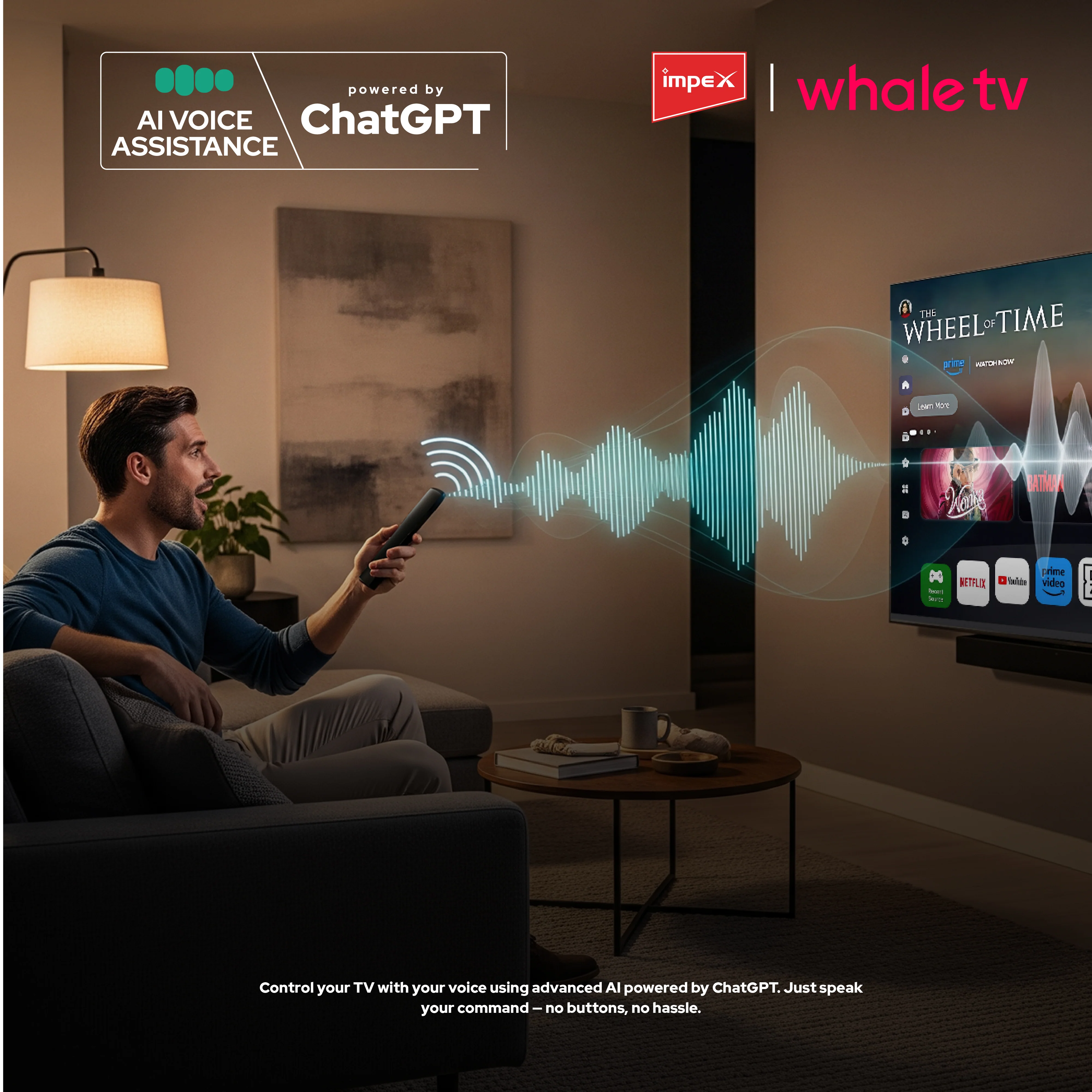 Impex WIOS Whale Series 65-inch 4K UHD QLED Smart TV (WIOS 65A4QSK1) with HDR10, Dolby Audio, and 3-Year Warranty (Black) - Image 10