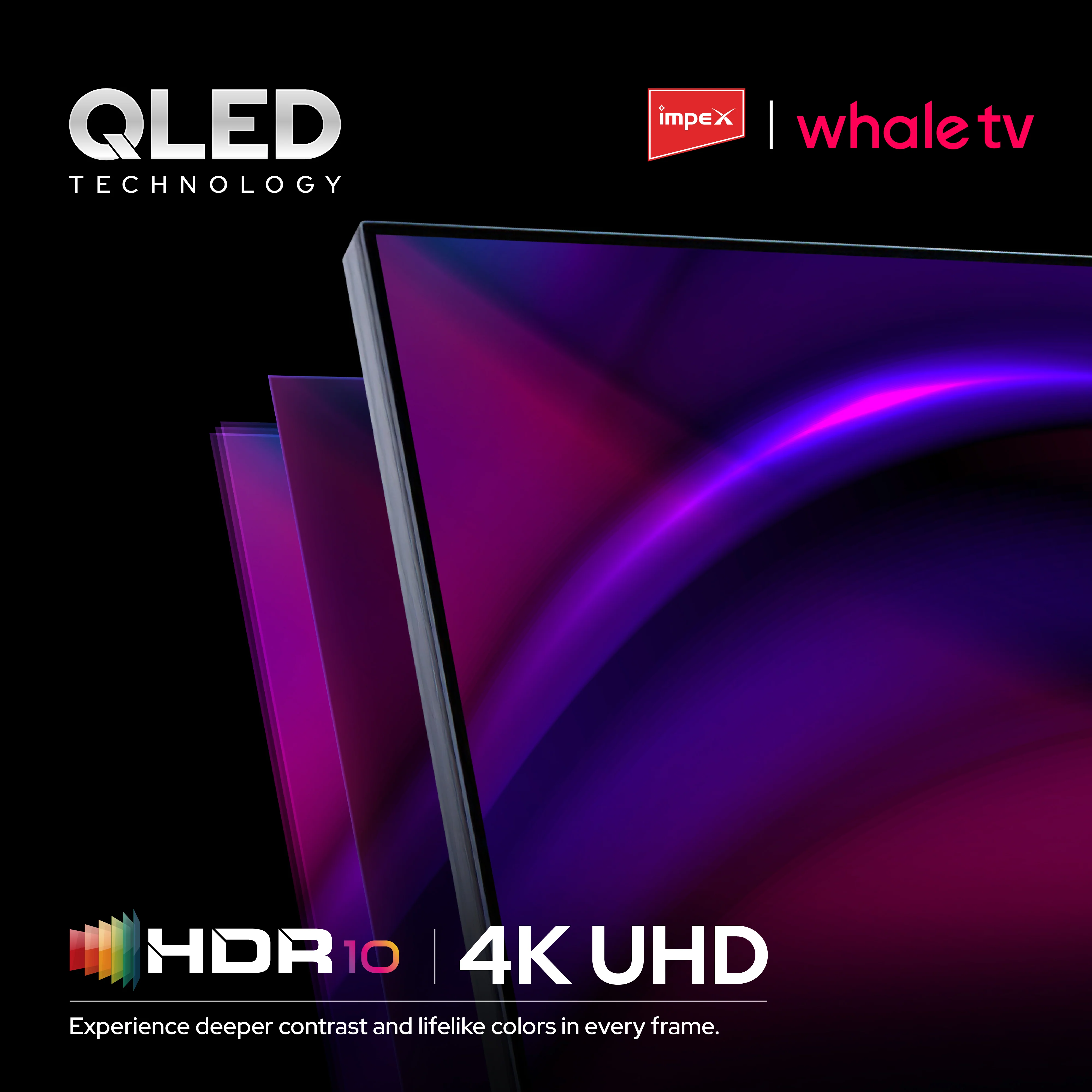 Impex WIOS Whale Series 65-inch 4K UHD QLED Smart TV (WIOS 65A4QSK1) with HDR10, Dolby Audio, and 3-Year Warranty (Black) - Image 7