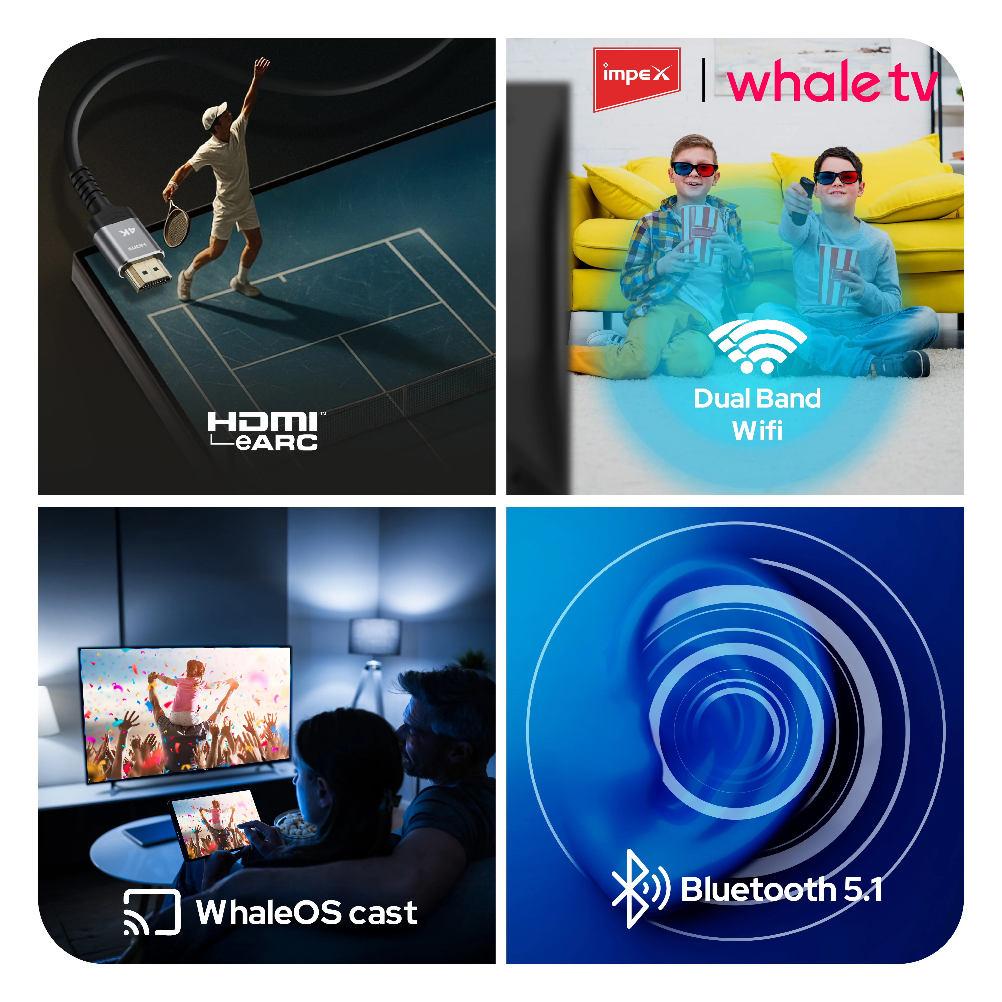 Impex WIOS Whale Series 65-inch 4K UHD QLED Smart TV (WIOS 65A4QSK1) with HDR10, Dolby Audio, and 3-Year Warranty (Black) - Image 8