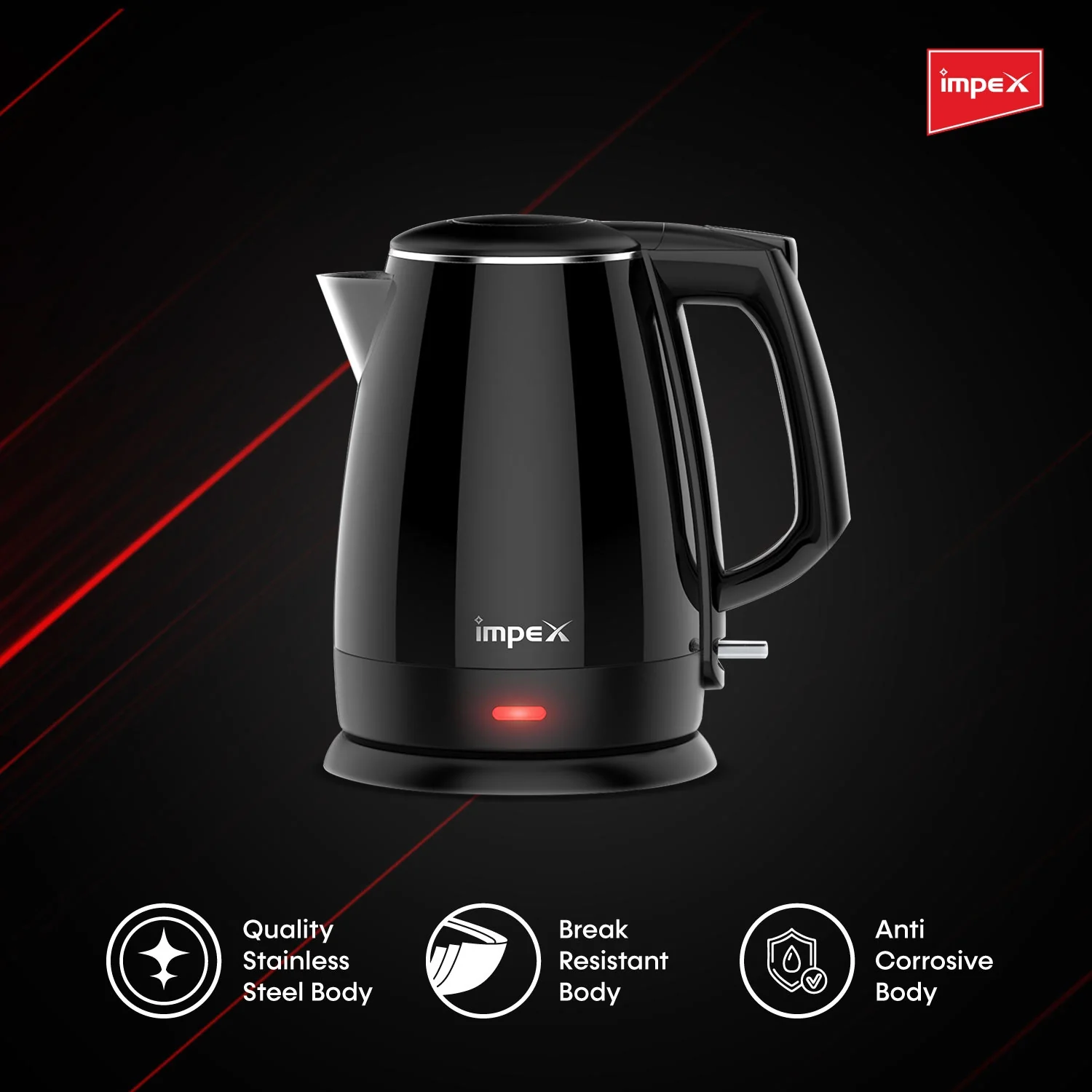 IMPEX Electric Kettle (STEAMER JB15) - Image 3