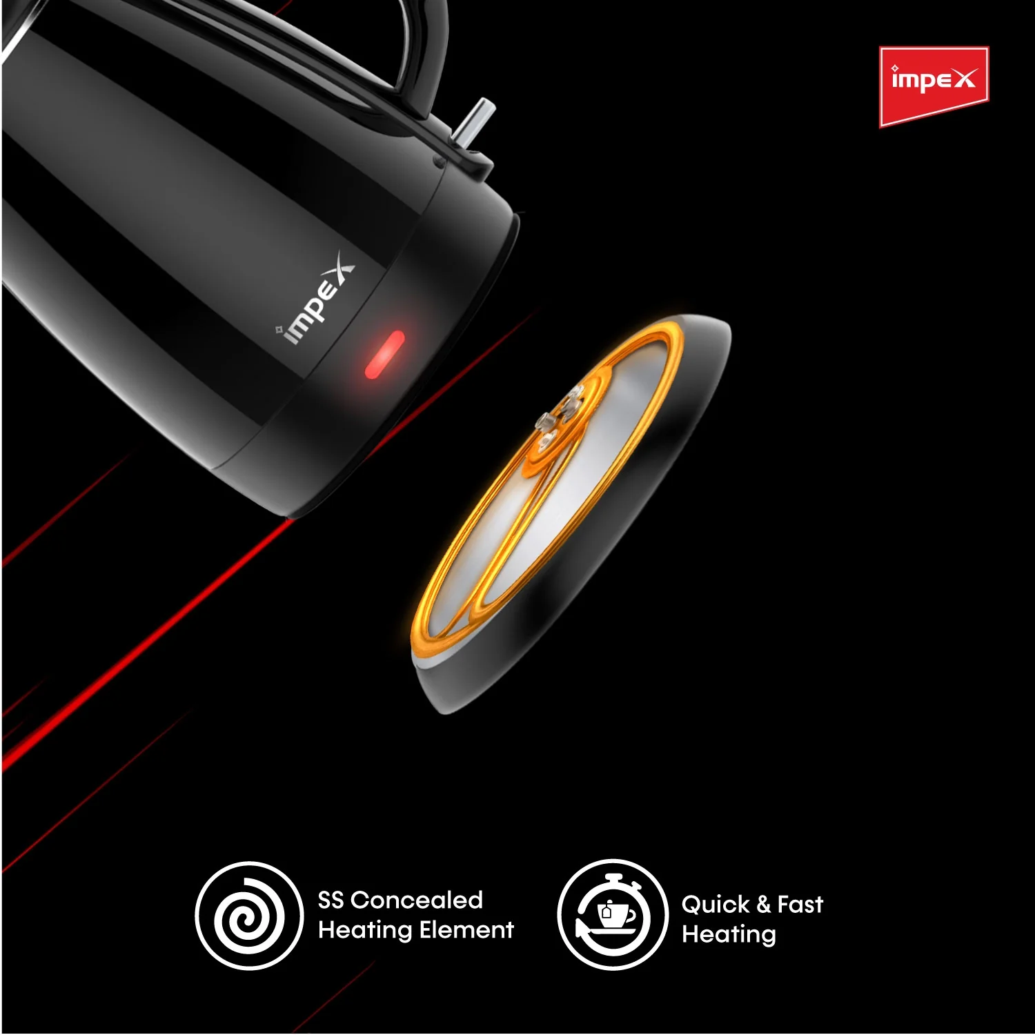 IMPEX Electric Kettle (STEAMER JB15) - Image 5