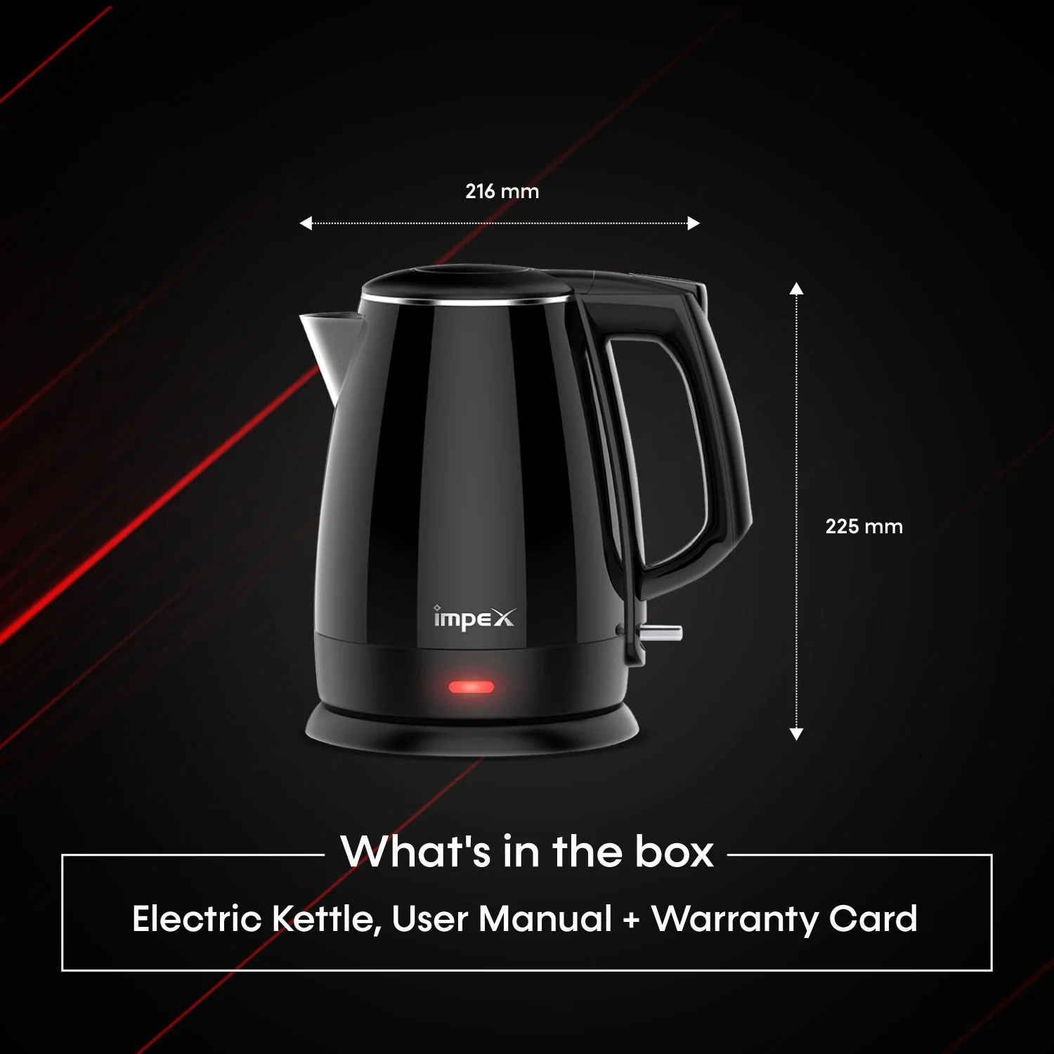 IMPEX Electric Kettle (STEAMER JB15) - Image 6
