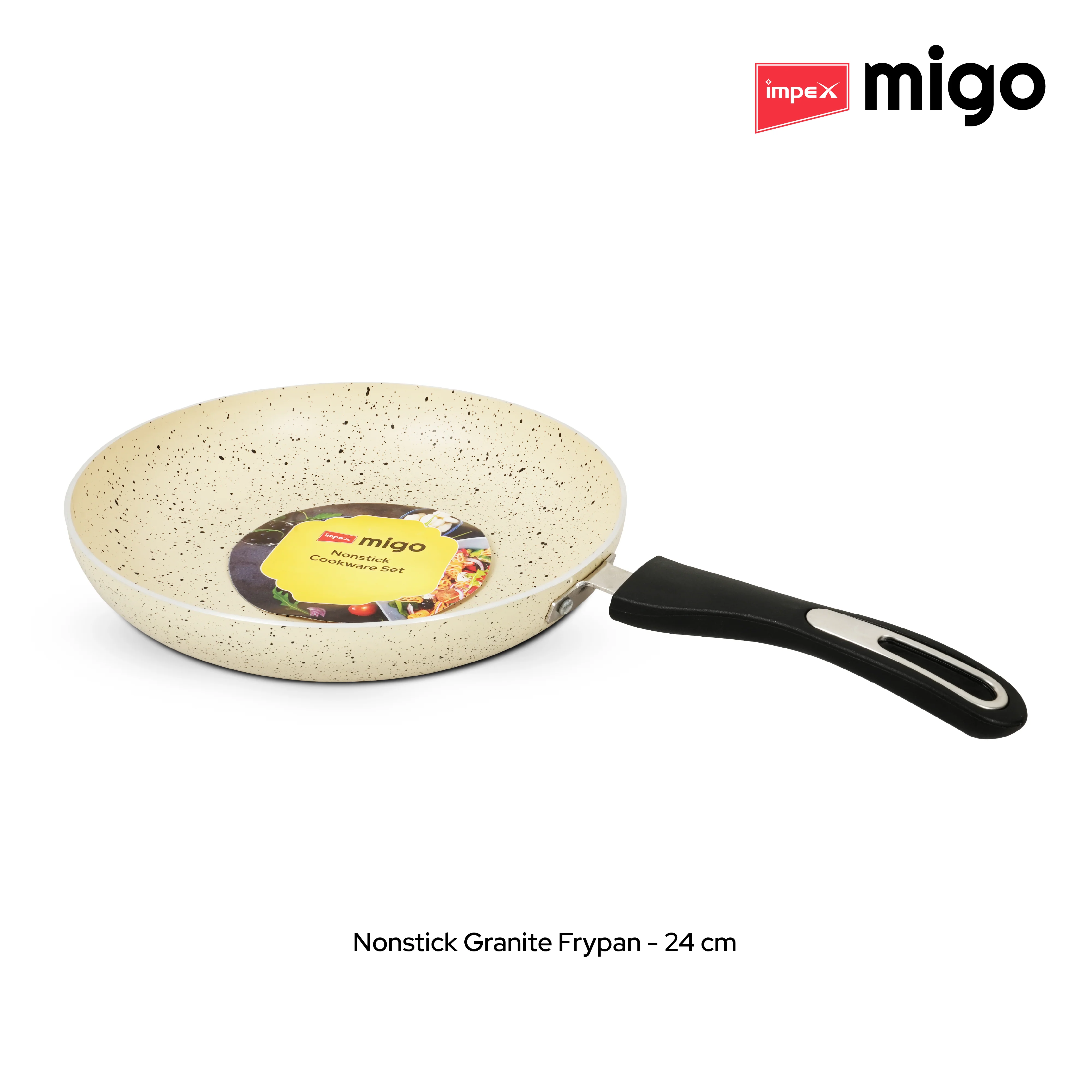 Impex Migo Nonstick Granite 6 Pcs Induction bottom Cookware set - Image 9