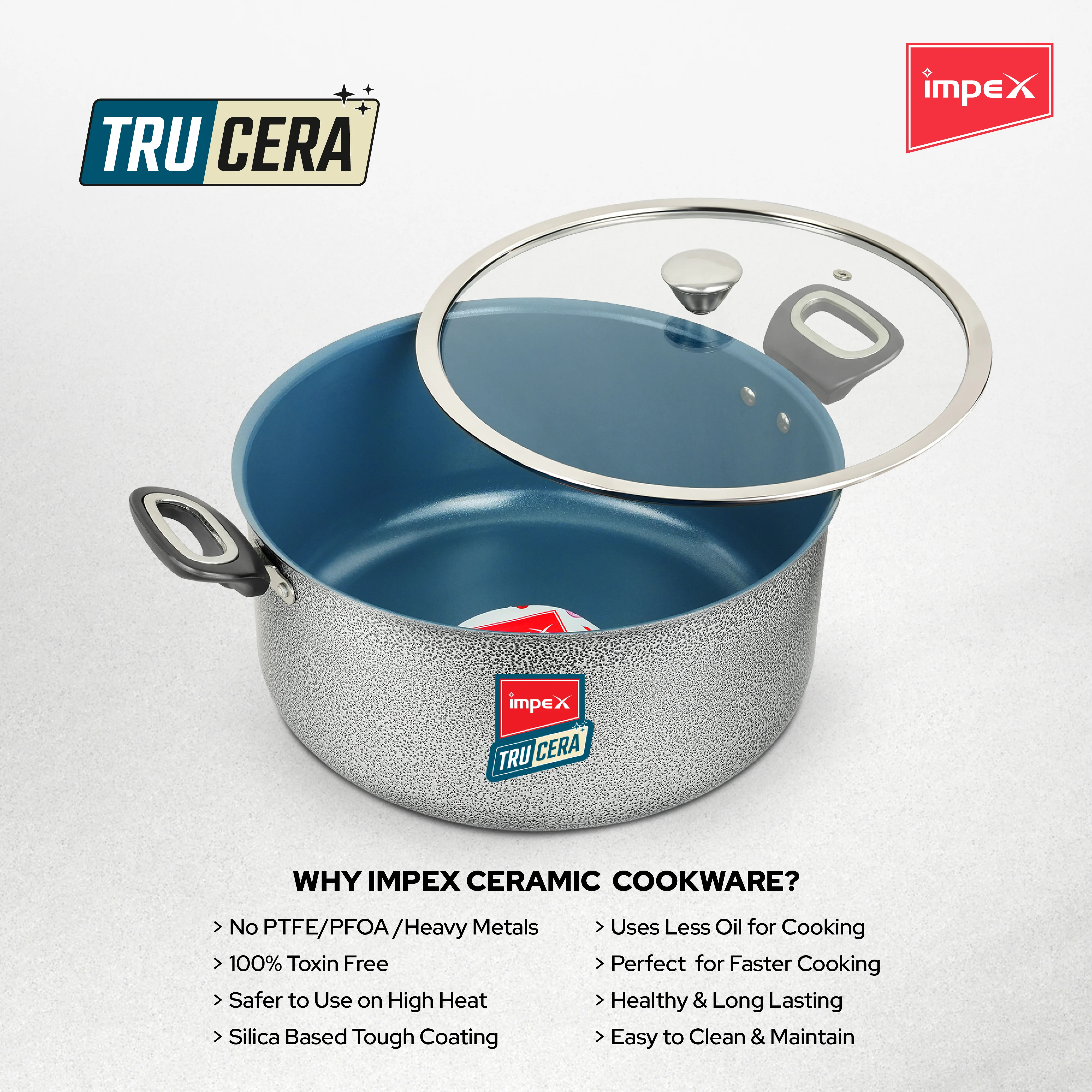 Trucera 10L Ceramic Biriyani Pot | Induction, Non-Stick | 2 Year Warranty - Image 12